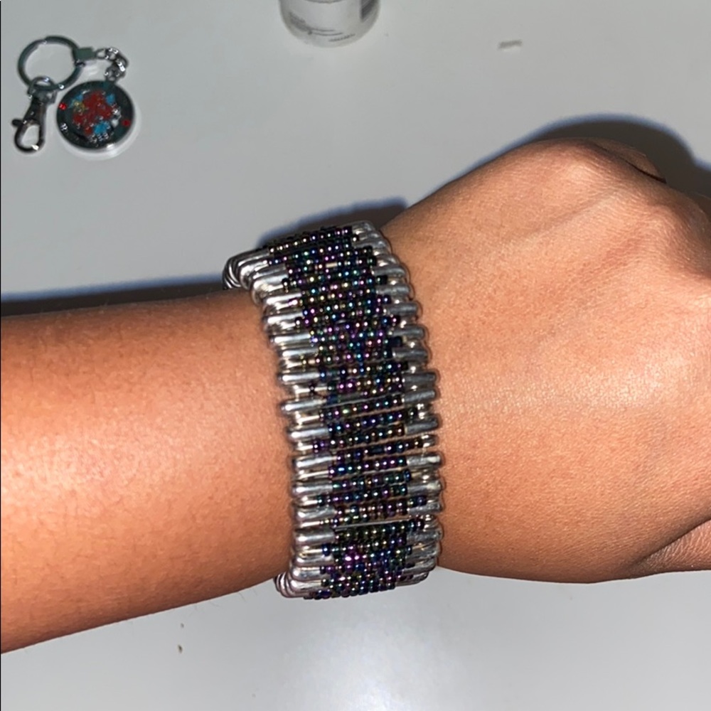 Fun Bracelet Made Out Of Safety Pins